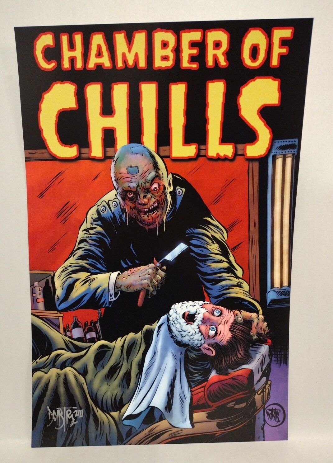 Chamber Of Chills (2023) Dave Castr 11X17" Limited Horror Portfolio Set W Sketch