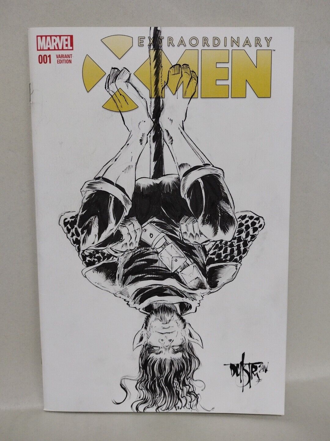 EXTRAORDINARY X-Men #1 (2016) Marvel Sketch Variant Comic W Original Dcastr Art