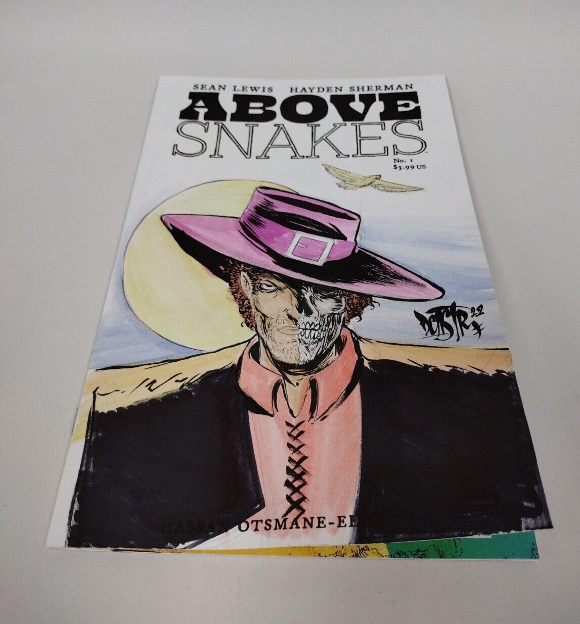 Above Snakes #1 (2022) Image Blank Sketch Cover Comic w Original Art Dcastr