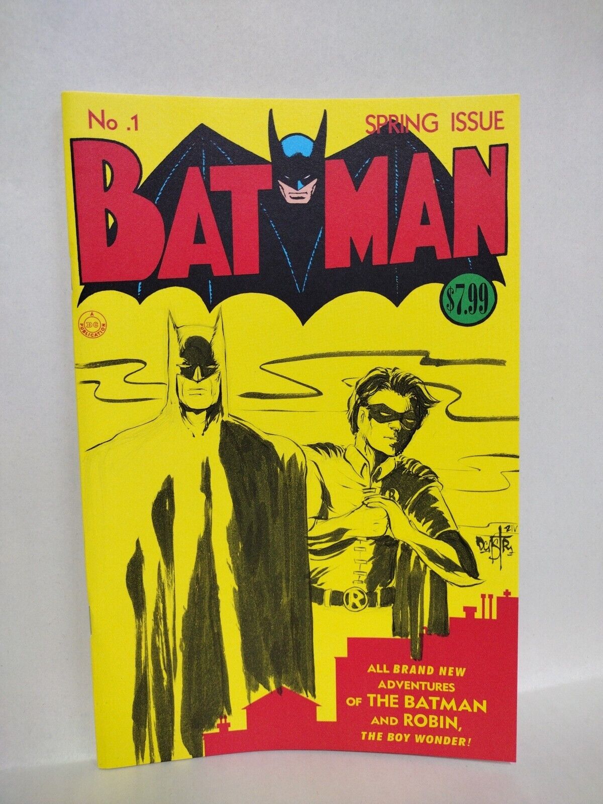 Batman #1 Facsimile Ed (2023) DC Comic Sketch Cover W Original Dave Castr Art