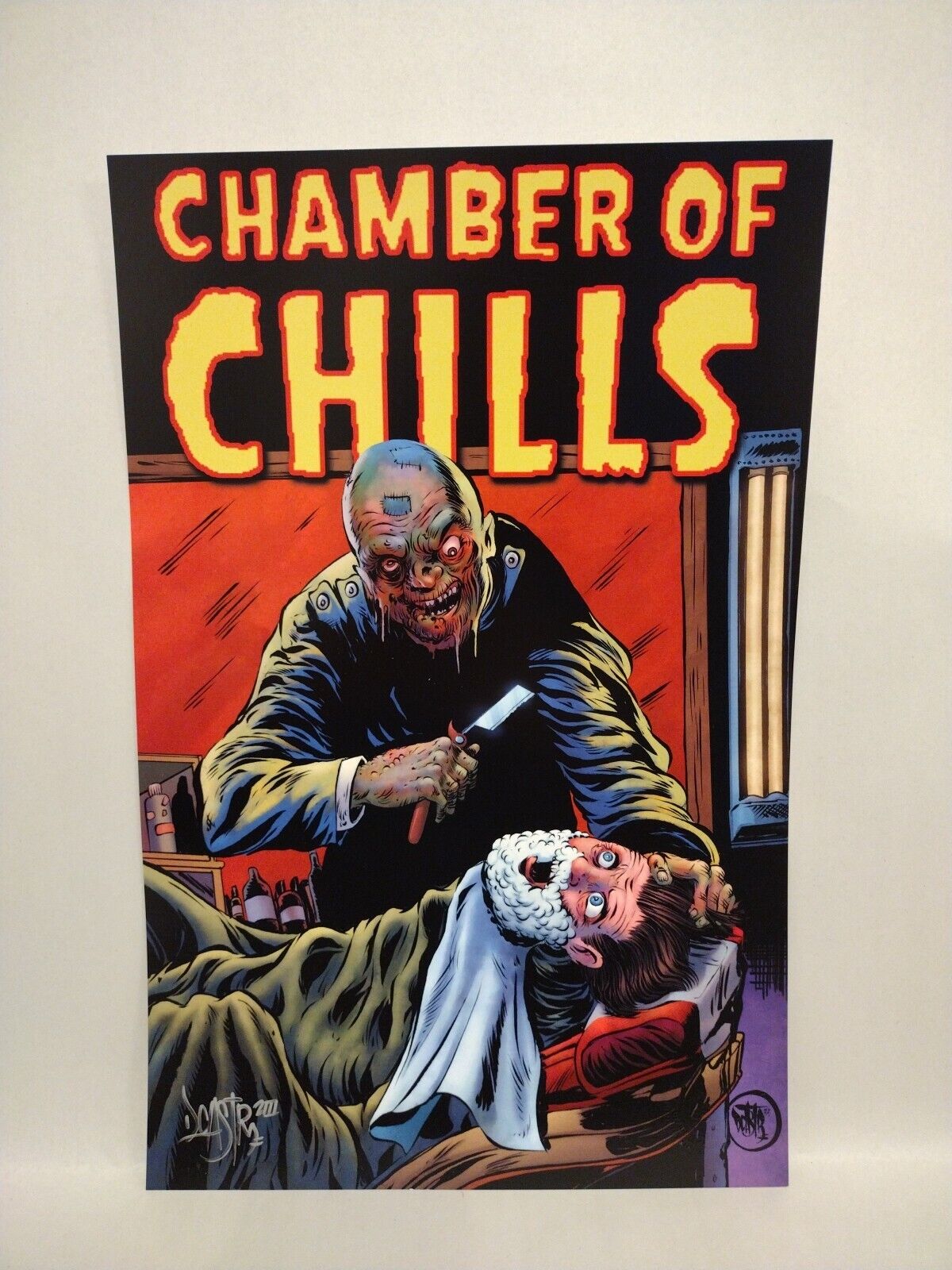 Chamber Of Chills (2023) Dave Castr 11X17" Limited Horror Portfolio Set W Sketch