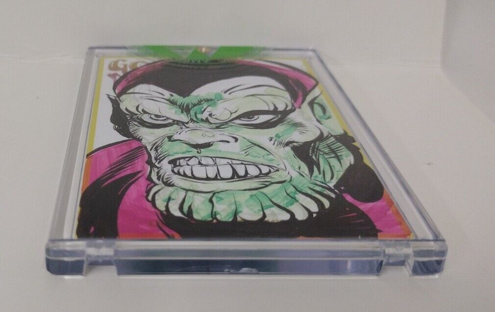 Dave Castr's Good Night (2021) ARG Sketch Card W Original Marvel Skrull Art