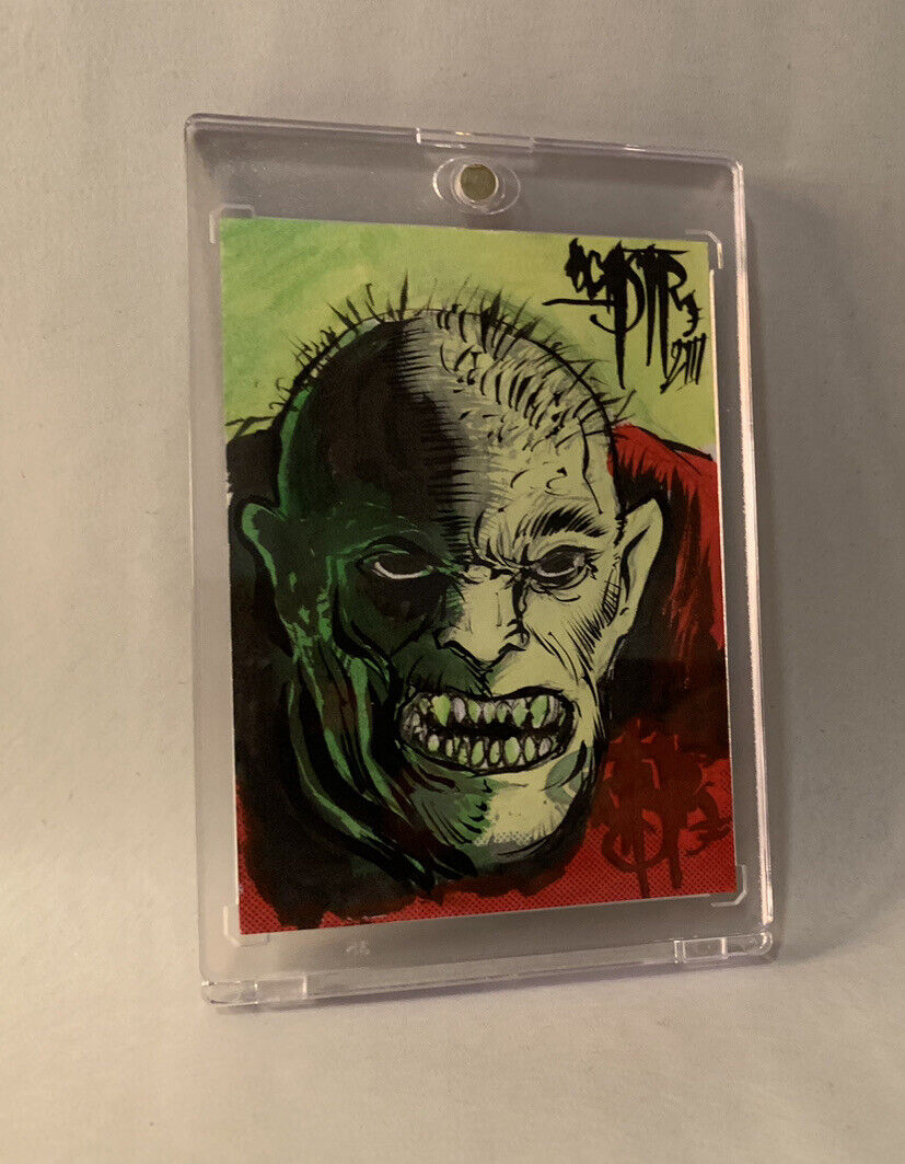 Dave Castr Original Sketch Card Original 1/1 Kevin Art W Holder