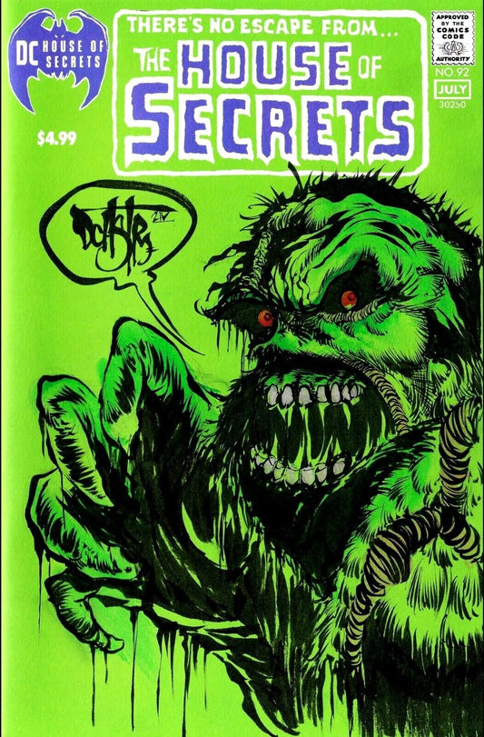 House Of Secrets 92 Facsimile (2024) DC Comic Sketch Cover W Original DCastr Art