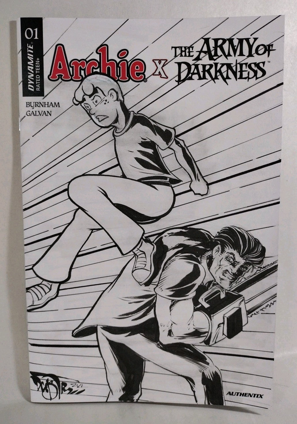 Archie X AOD #1 (2026) Dynamite Sketch Variant Comic W Original Dave Castr Art
