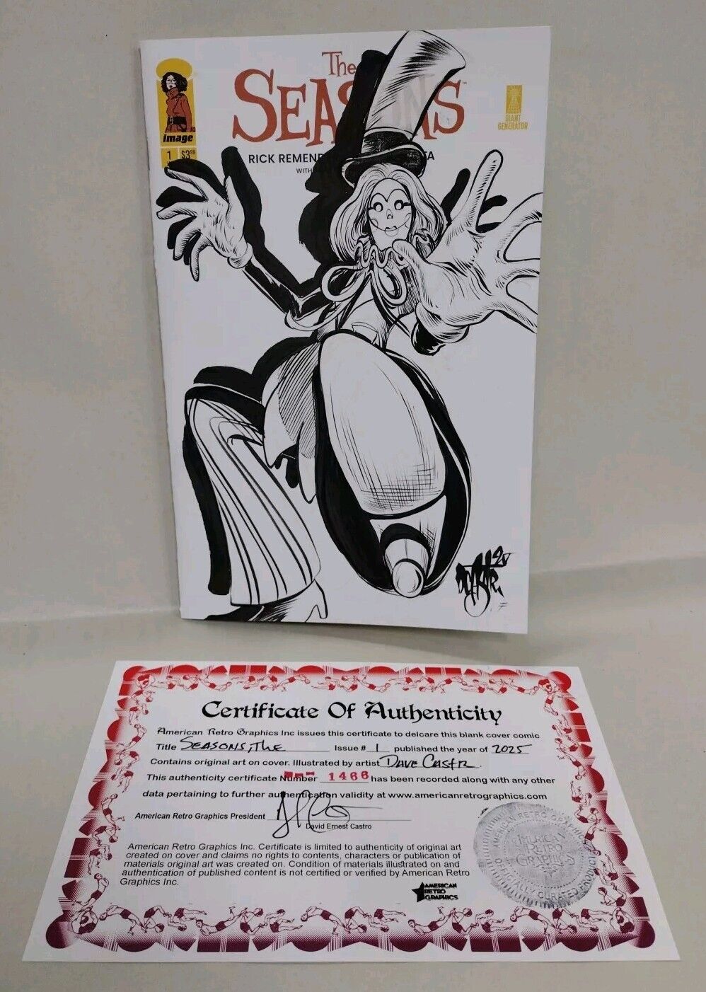 Season #1 (2025) Rick Remender Image Comic Sketch Variant W Original DCastr Art