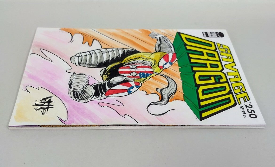 Savage Dragon #250 Image Comic Sketch Cover Variant W Original Dave Castr Art