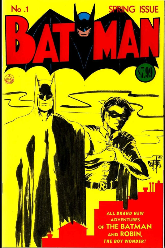 Batman #1 Facsimile Ed (2023) DC Comic Sketch Cover W Original Dave Castr Art