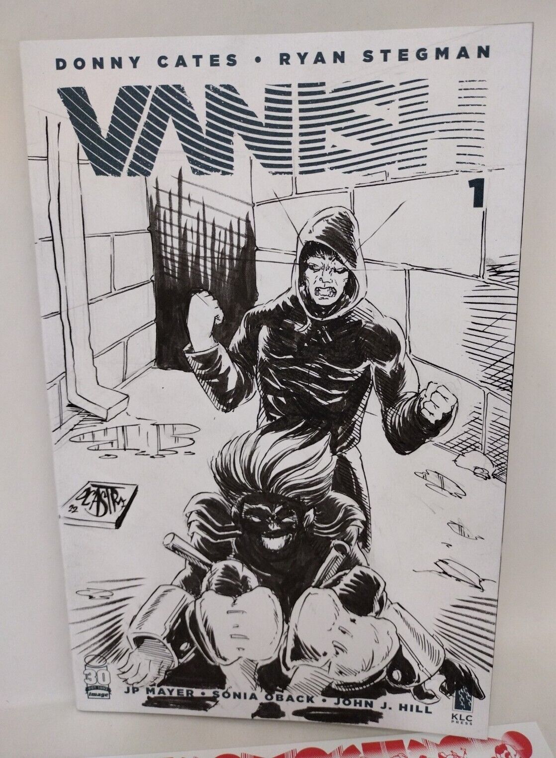 VANISH #1 (2022) Cates Stegman Image Comic Blank Cover w Original DCastr Art COA