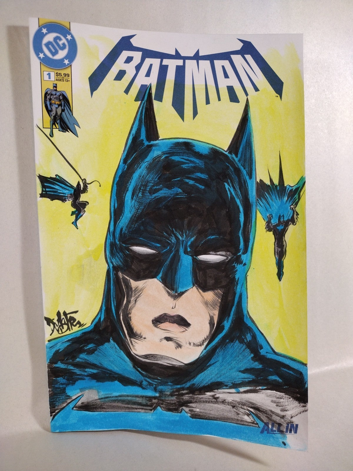 Batman #1 (2025) DC Sketch Cover Variant Comic W Original Dave Castr Art