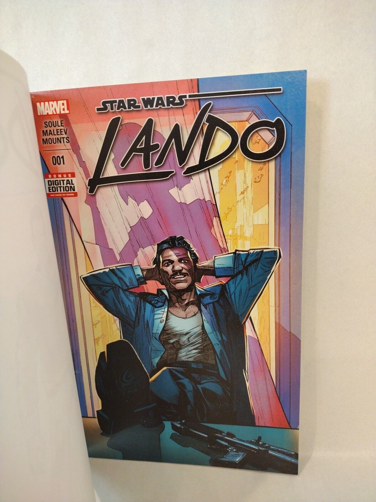 STAR WARS LANDO 1 (2015) Marvel Blank Sketch Cover Variant W Original DCastr Art