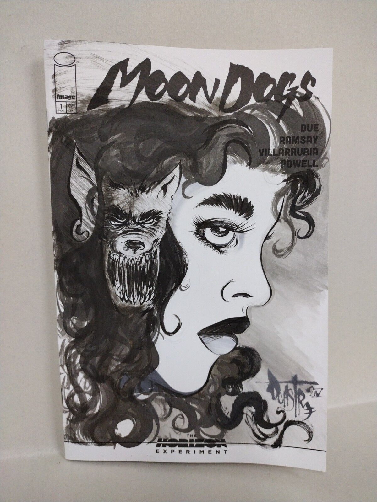 Moon Dogs 1 Horizon Experiment Image Comic Sketch Variant W Original DCastr Art