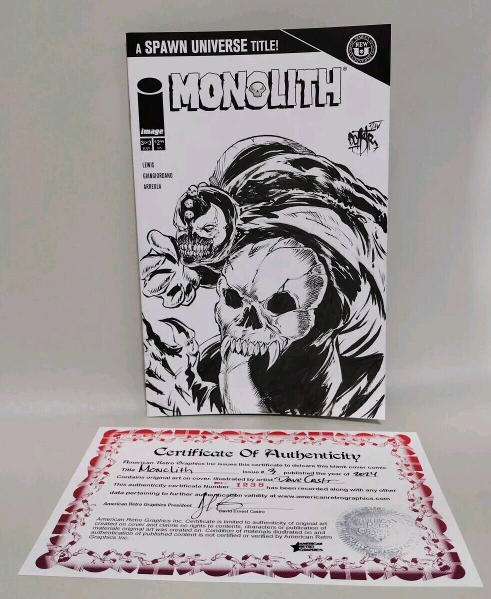 Monolith #3 (2024) Image Spawn Comic Sketch Cover Variant W Original DCastr Art