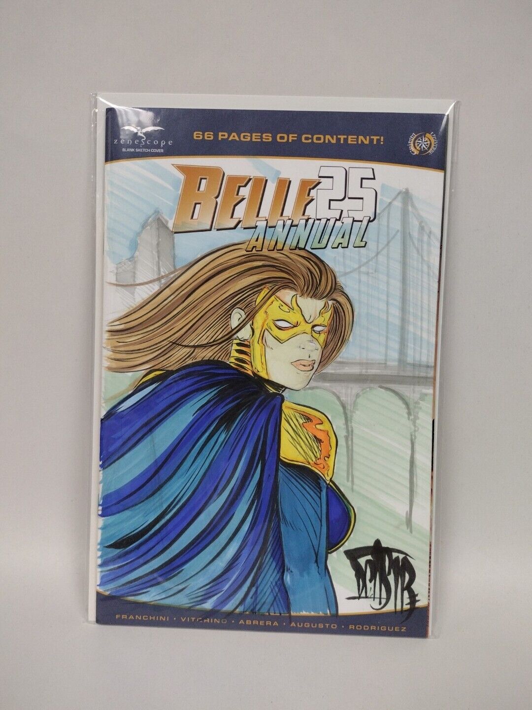 Belle Annual #25 (2022) Blank Cover Comic w Original Belle  Art  Dcastr 