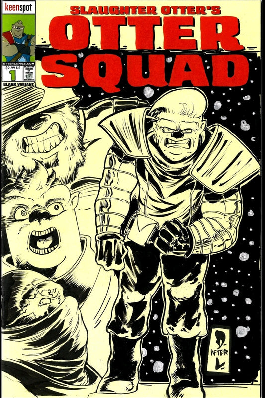 Otter Squad #1 (2026) Keenspot Comic Sketch Cover Var W Original Dave Castr Art