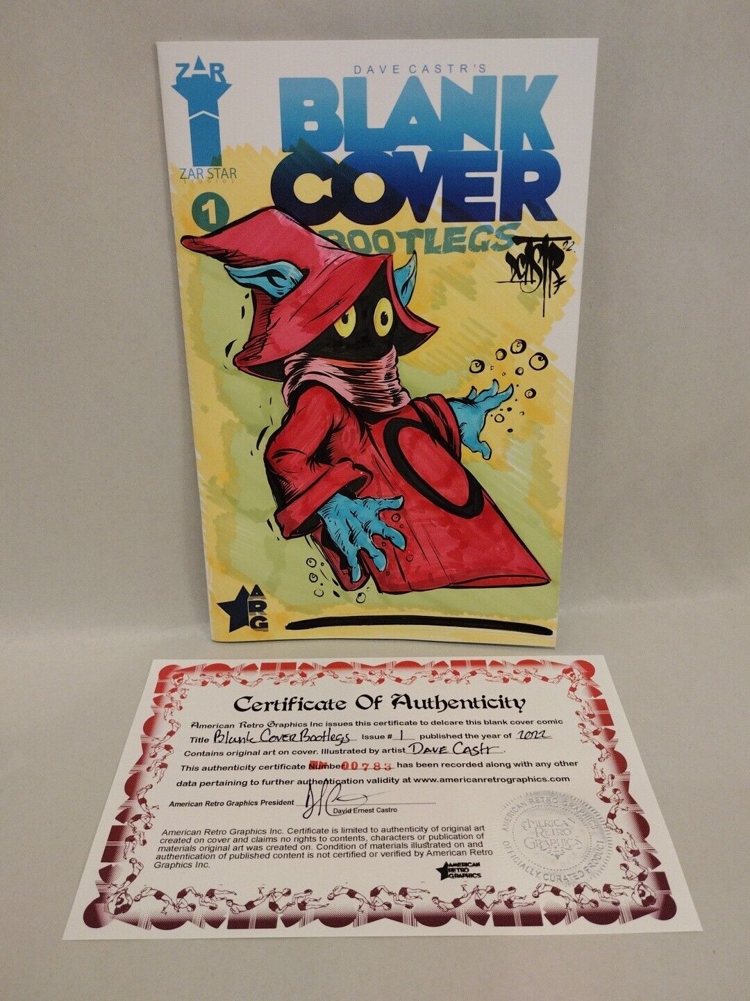 Dcastr's Blank Cover Bootlegs #1 (2022) ARG Blank Sketch Variant W Original Orko