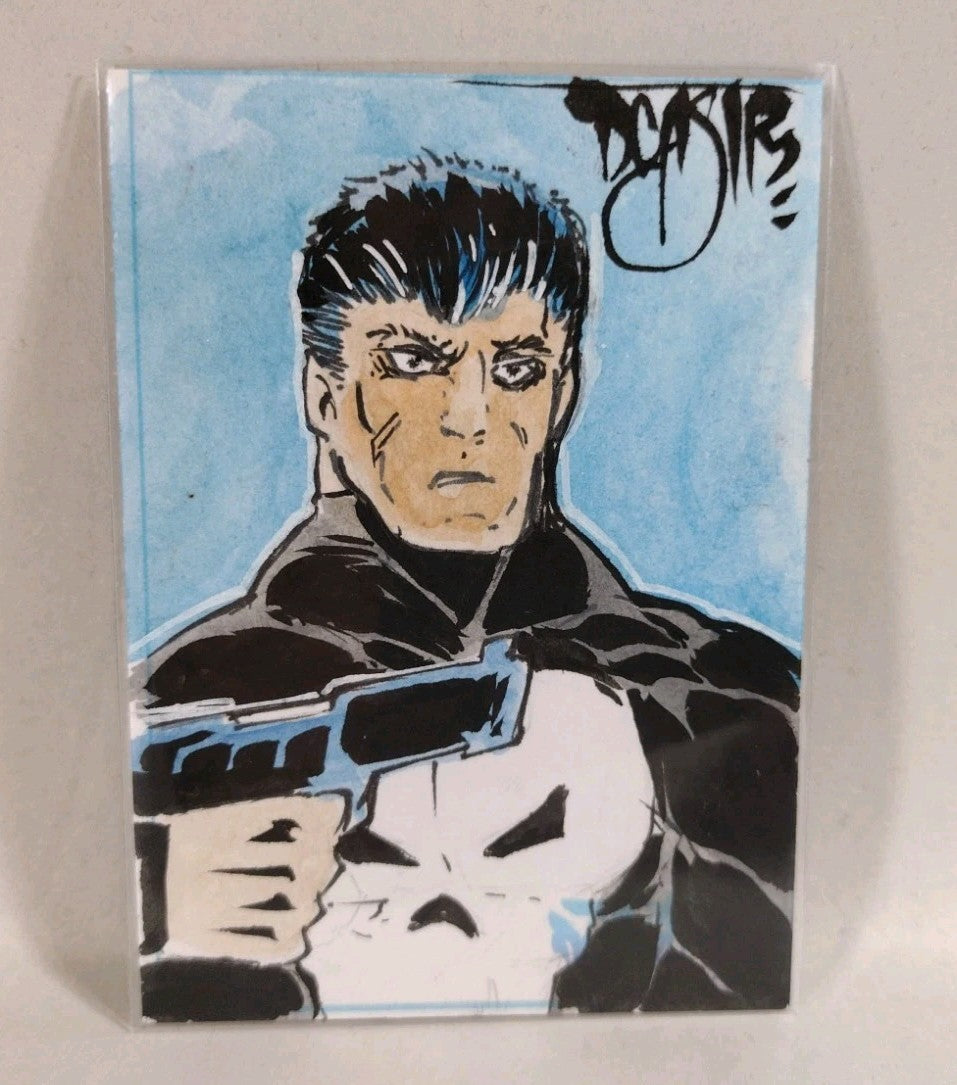 Dave Castr Crusin (2025) OAC Sketch Card W Original Marvel Punisher Art