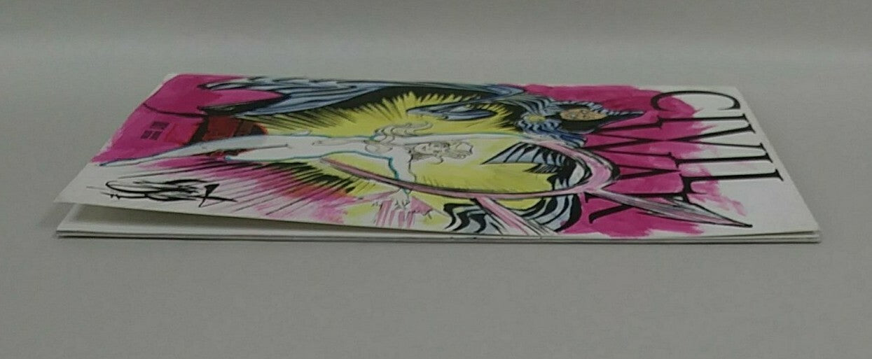 Civil War Secret Wars #1 (2015) Marvel Comic Sketch Cover W Original DCastr Art