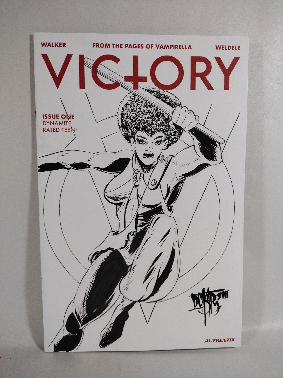 Victory #1 (2023) Dynamite Comic Sketch Cover Variant W Original Dave Castr Art