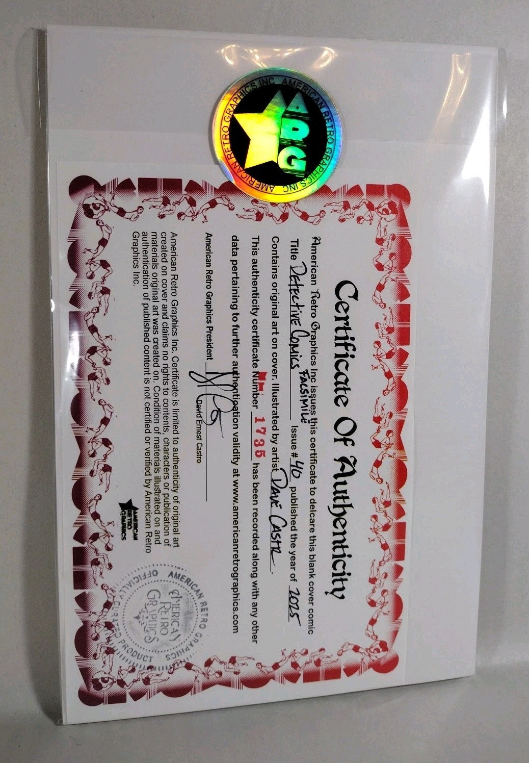 Detective Comics #40 (2025) DC Sketch Cover Variant W Original Dave Castr Art