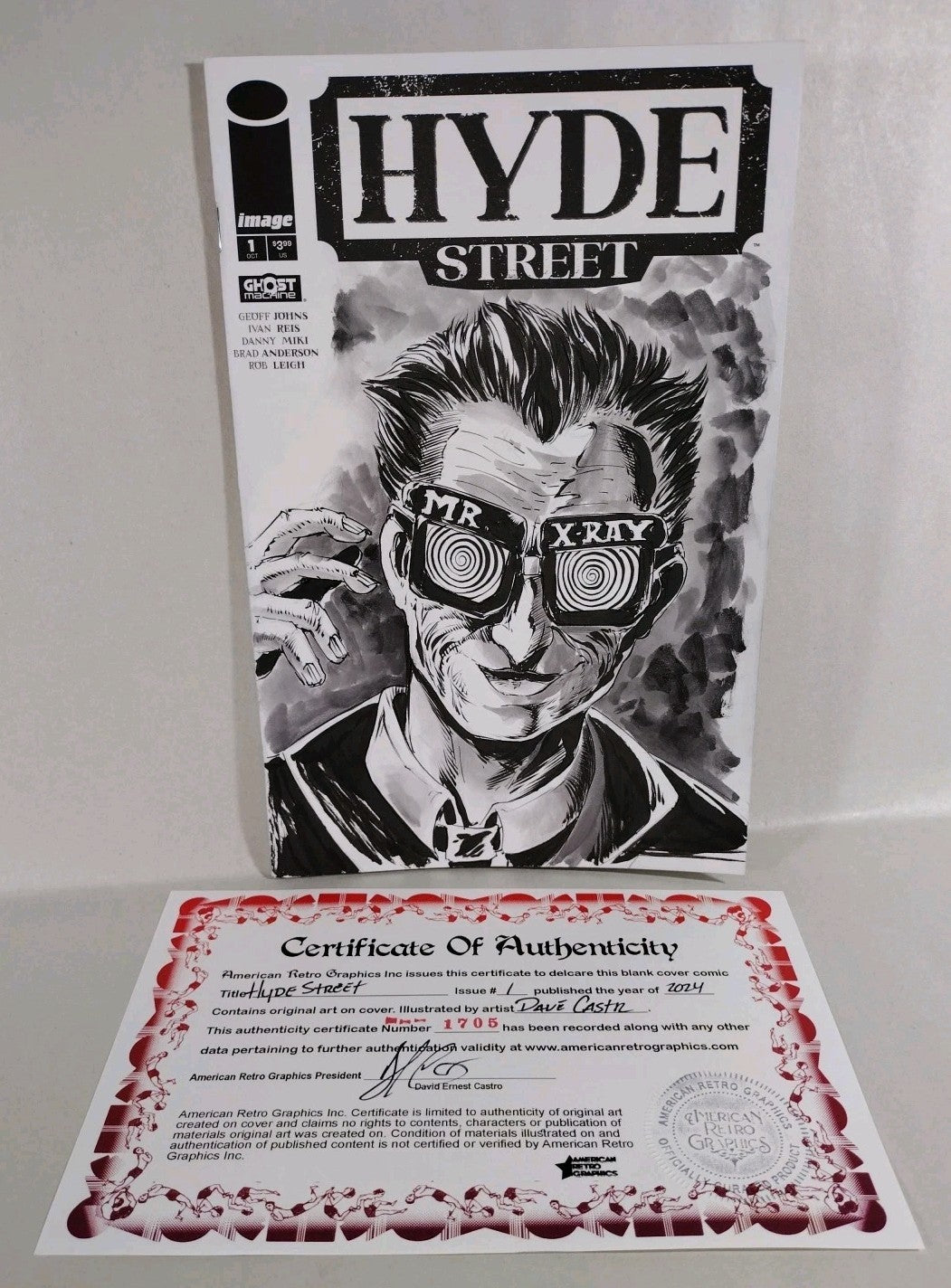 Hyde Street #1 (2024) Ghost Machine Sketch Cover Var Comic W Original DCastr Art