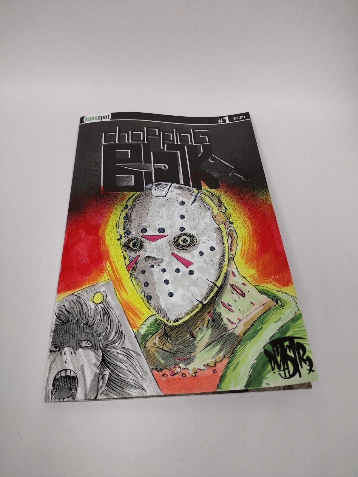 CHOPPING BLOK #1 Blank Cover Variant Original DCastr Art COA