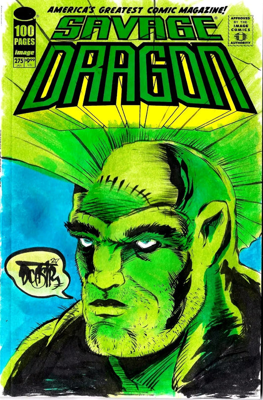 Savage Dragon #275 (2025) Image Sketch Cover Comic w Original Art DCastr