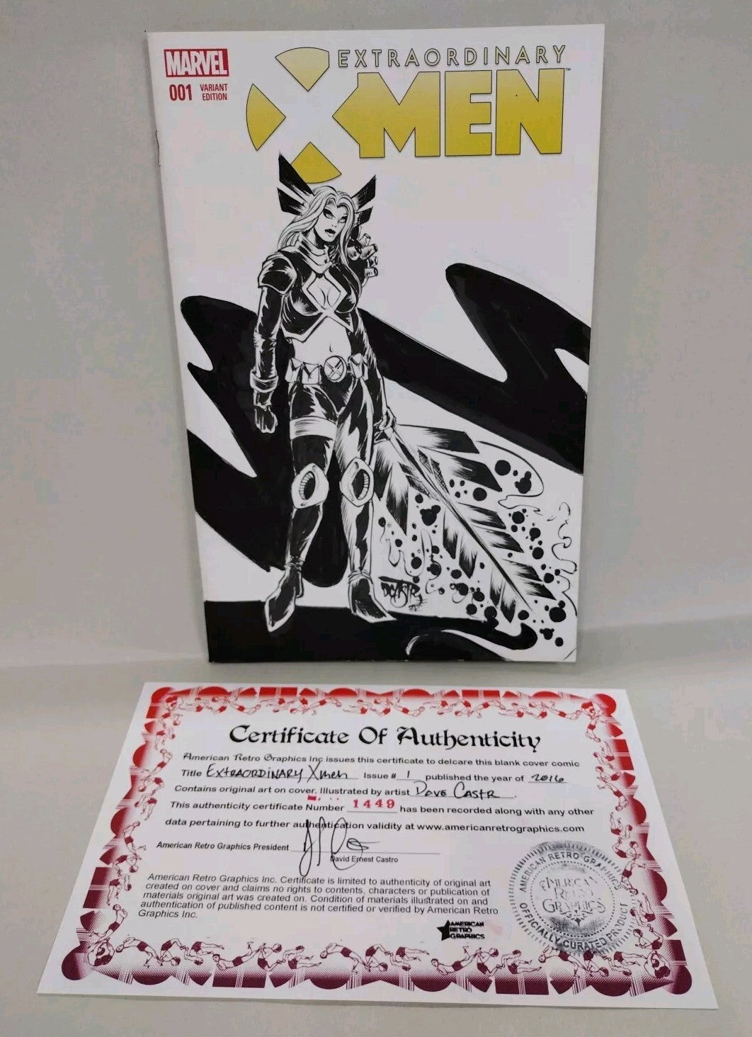 EXTRAORDINARY X-Men 1 Marvel Sketch Variant Comic W Original Magik DCastr Art