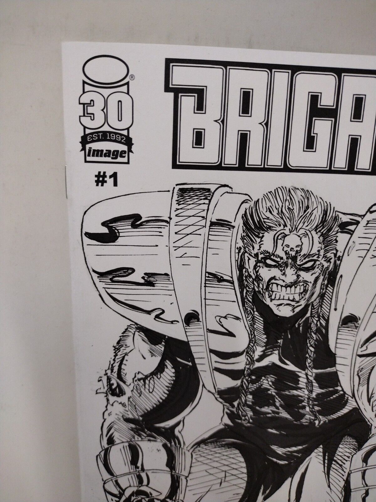 Brigade Remastered #1 (2022) Image Comic Blank Cover W Original DCastr Art COA