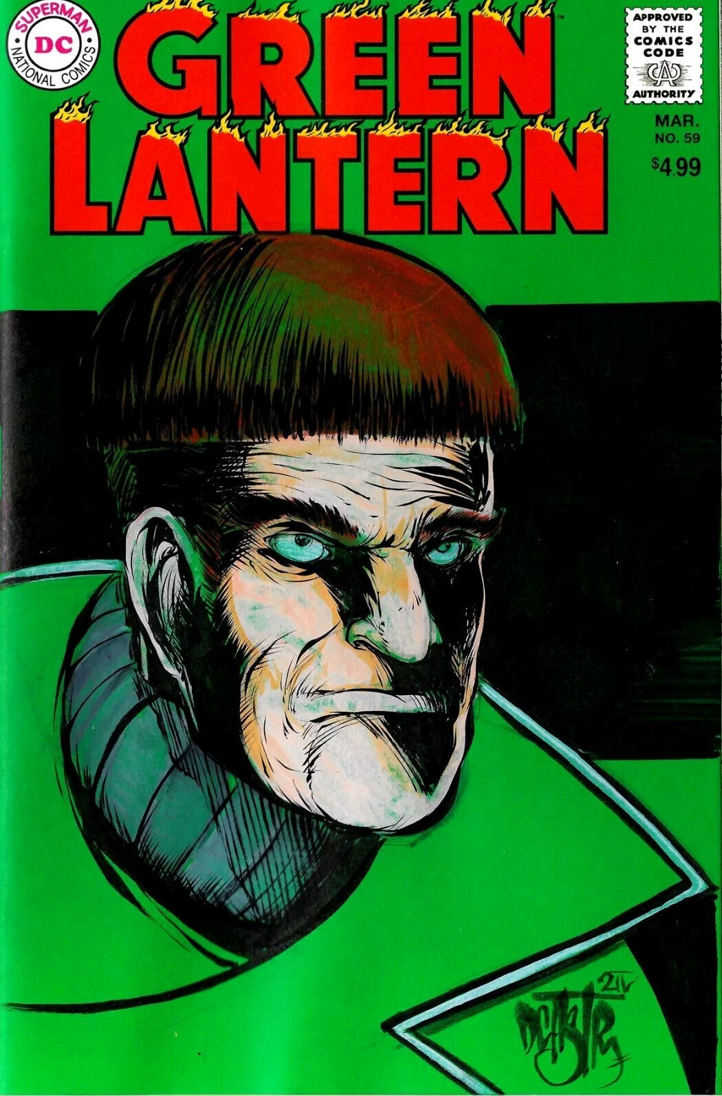 Green Lantern #59 (2024) DC Comic Facsimile Sketch Cover W Original DCastr Art