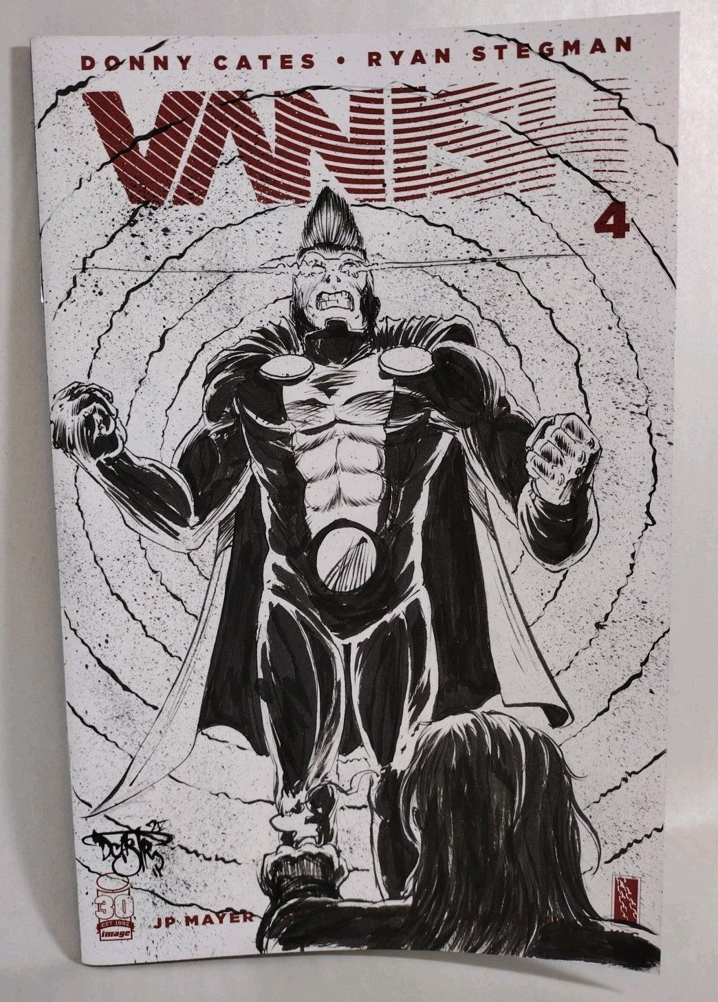 VANISH #4 (2022) Cates Stegman Image Comic Blank Cover w Original DCastr Art COA