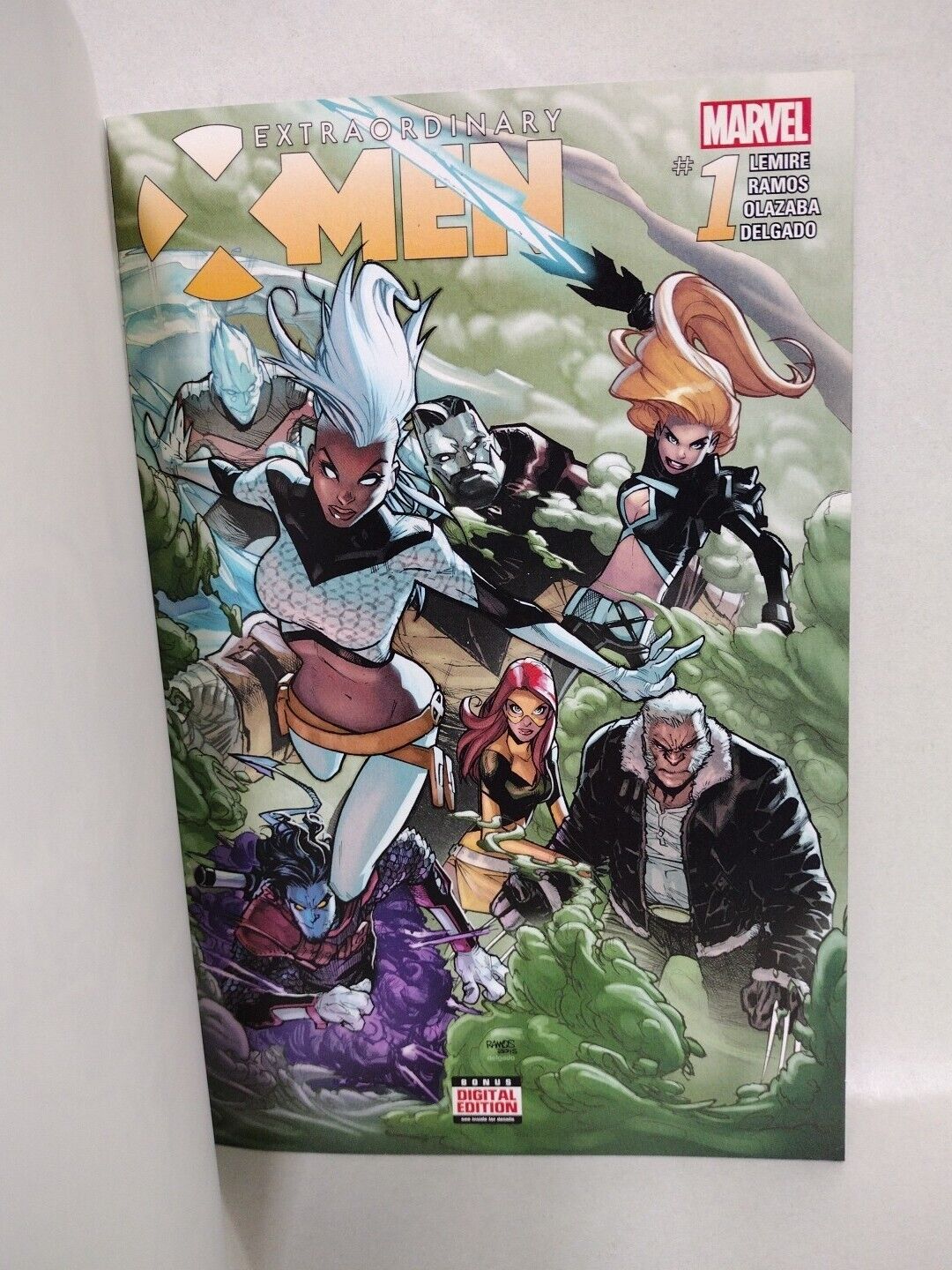 EXTRAORDINARY X-Men #1 (2016) Marvel Sketch Variant Comic W Original Dcastr Art