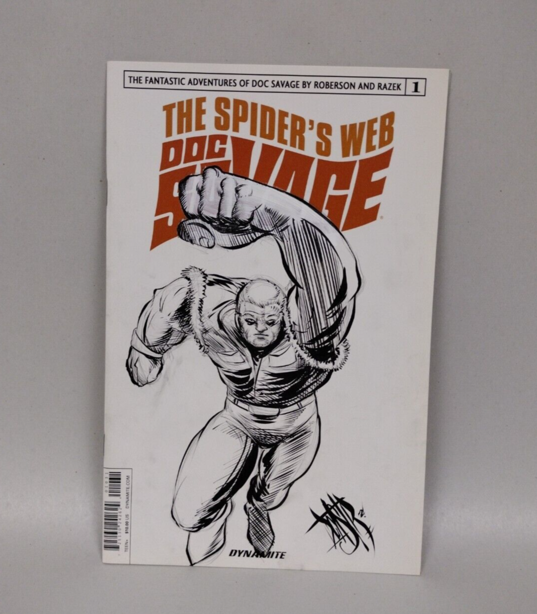 DOC SAVAGE: THE SPIDER'S WEB #1 Blank Cover Variant w Original Art Dcastr