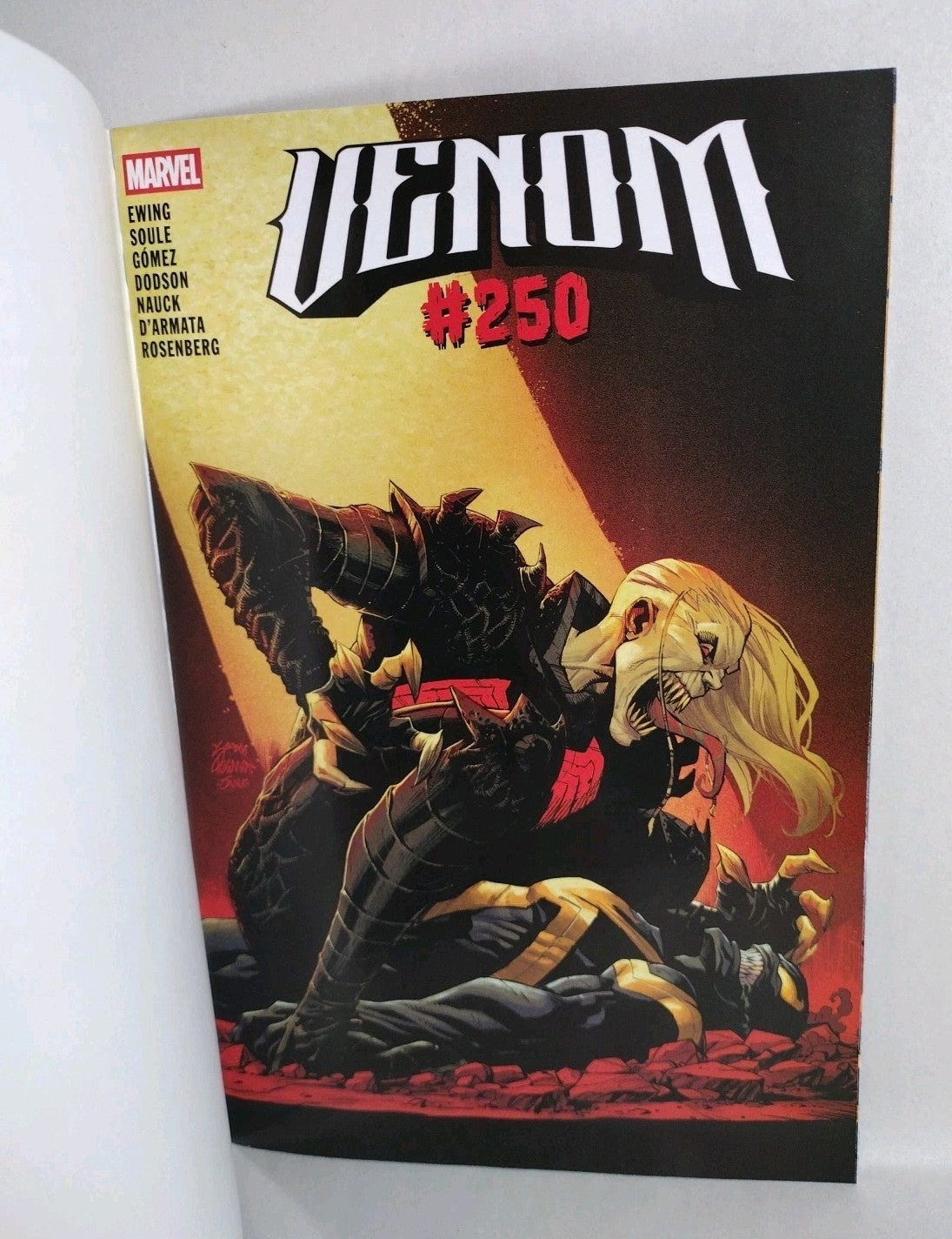 Venom #250 (2025) Marvel Black Sketch Cover W Original Dave Castr Art