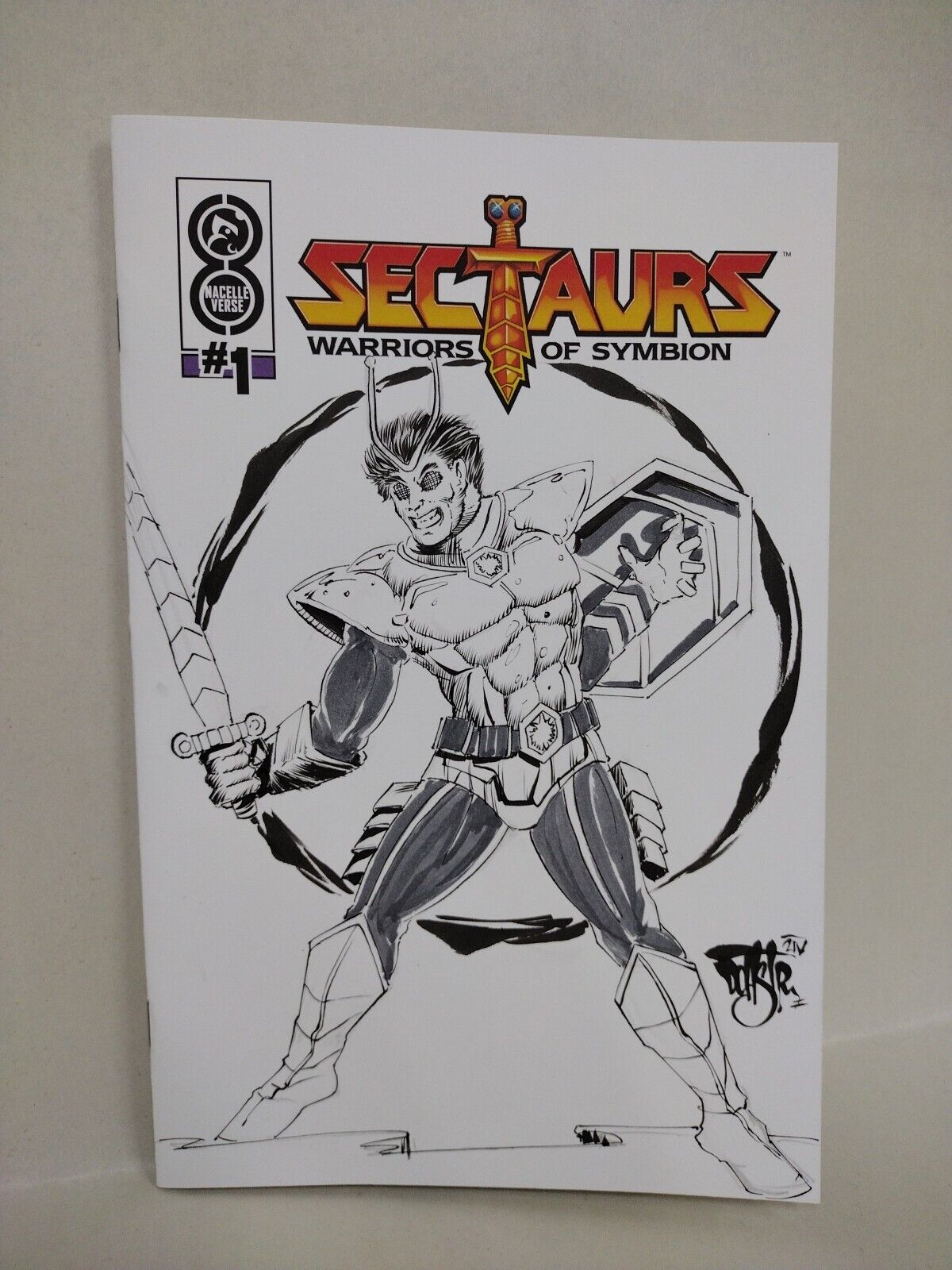 SECTAURS #1 (2024) Oni Nacelle Sketch Cover Variant Comic W Original DCastr Art 