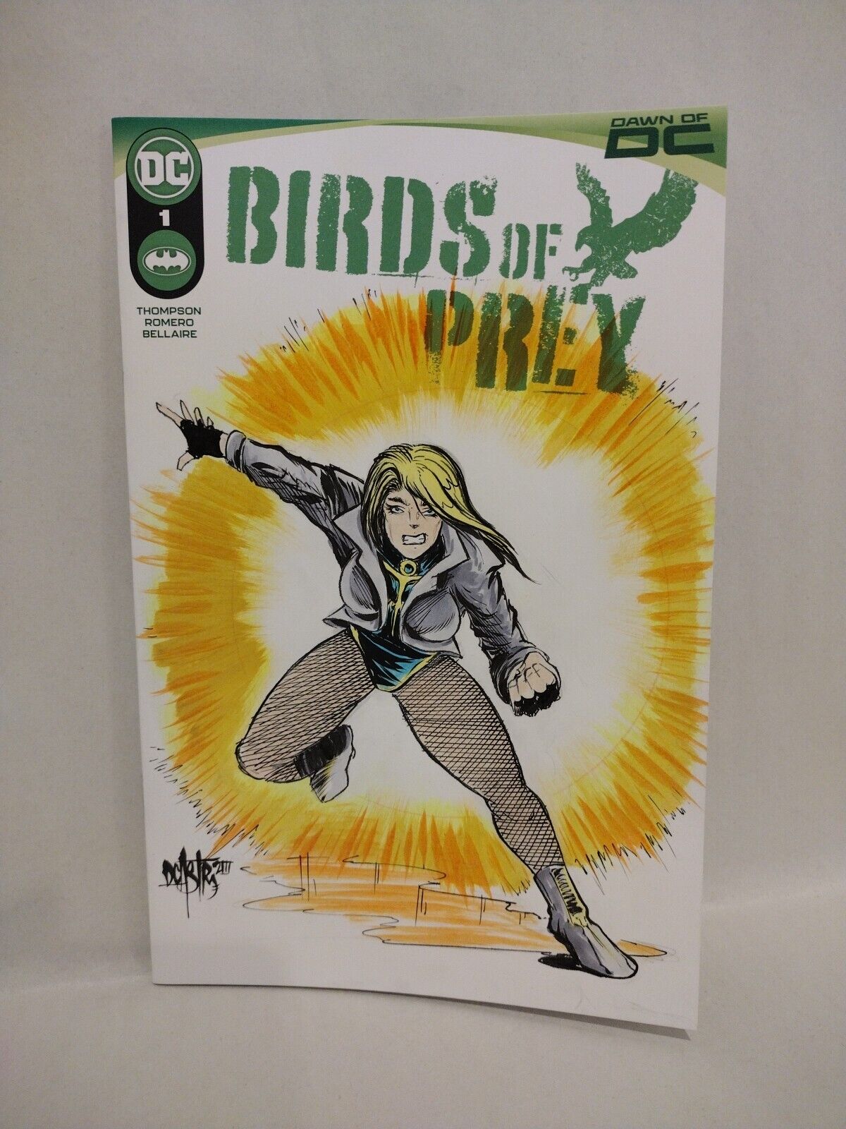 Birds Of Prey 1 (2023) Sketch Variant DC Comic  Original DCastr Black Canary Art