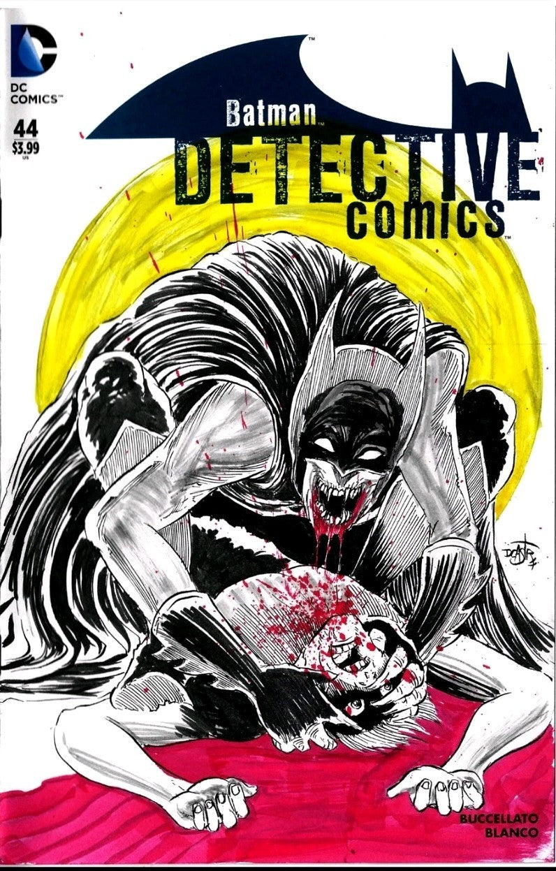 Batman Detective Comics #44 (2015) DC Sketch Cover Variant W Original DCastr Art