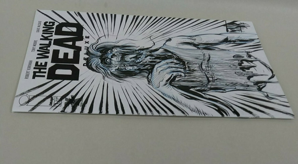 Walking Death Deluxe #1 Sketch Cover Variant Comic W Original DCastr Art ARG 