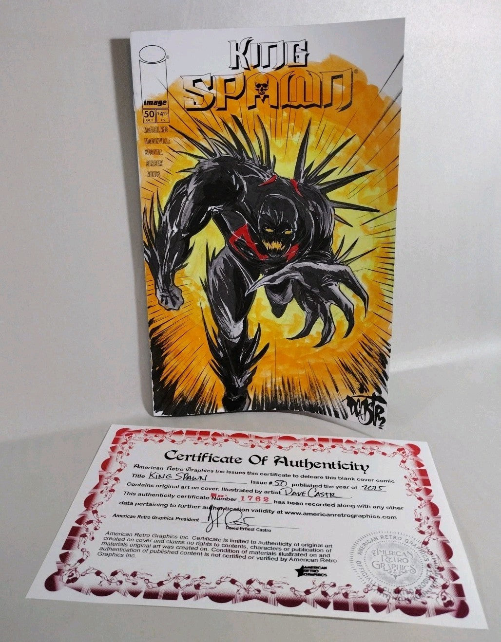 King Spawn #50 (2025) Image Comic Sketch Cover Variant W Original Art Dave Castr