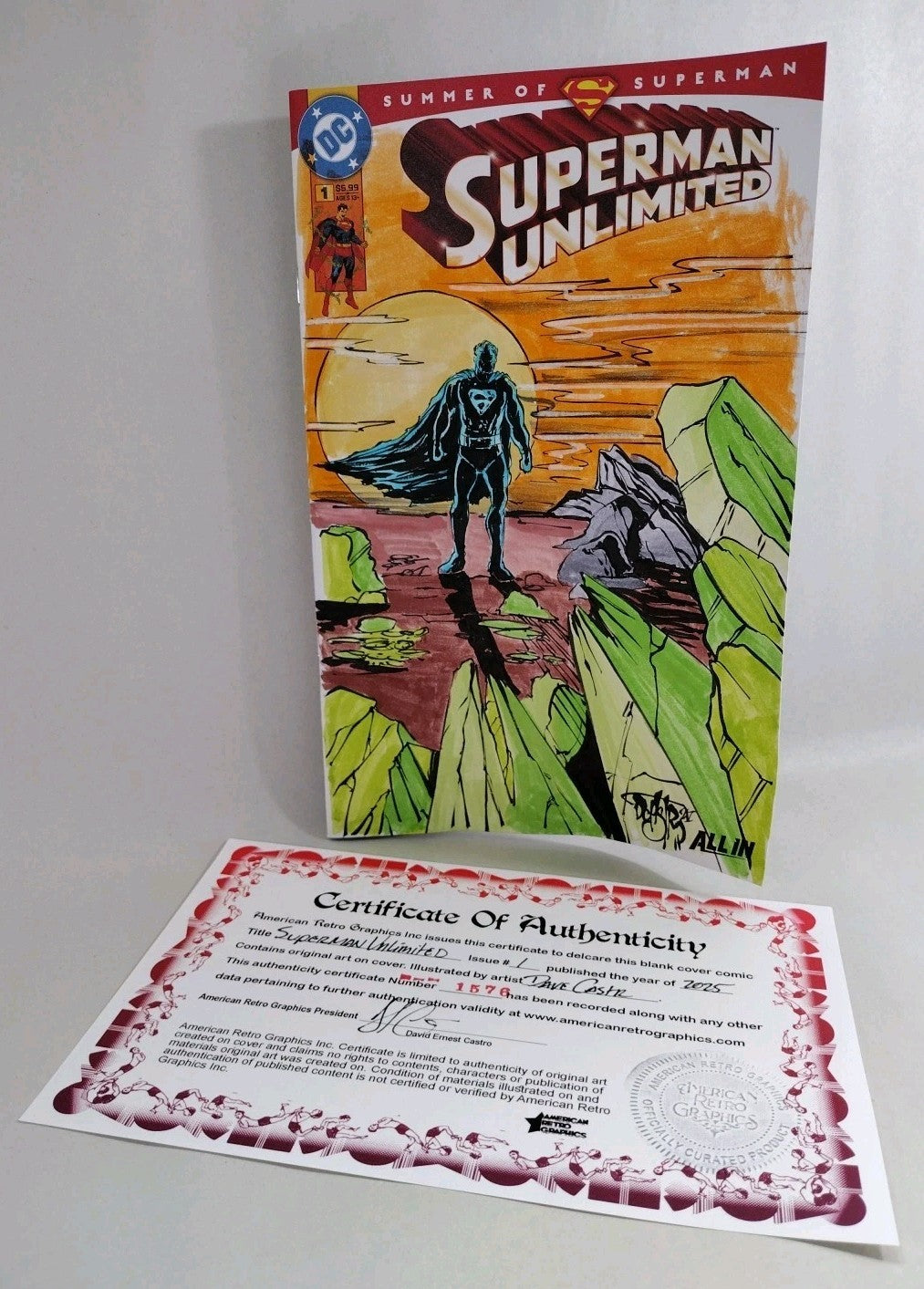 Superman Unlimited #1 (2025) DC Comic Sketch Variant Cover W Original DCastr Art
