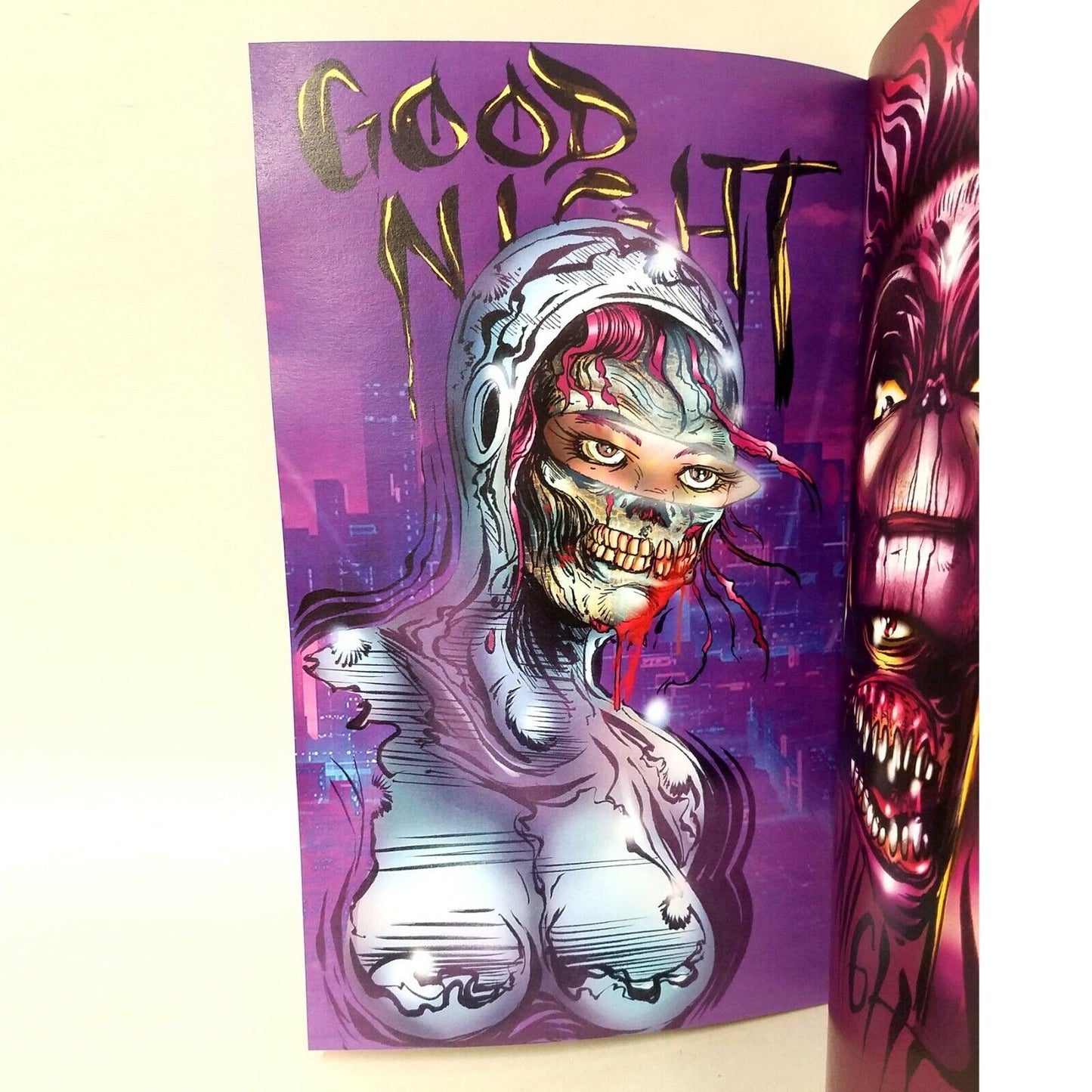 Dave Castr's Good Night Art Book & Good Night Original Art Sketch card