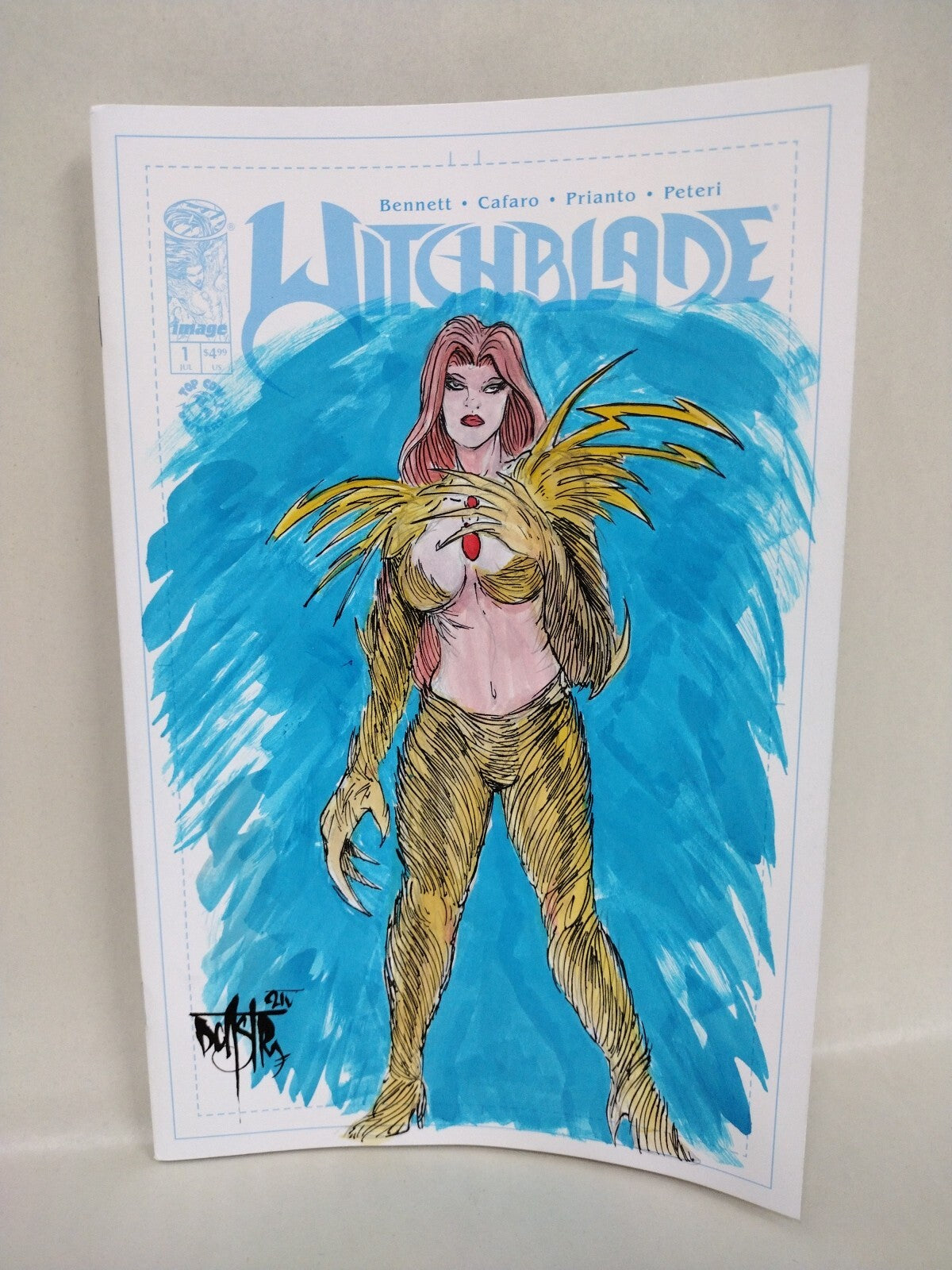 Witchblade #1 (2024) Image Comic Sketch Cover Variant W Original Dave Castr Art