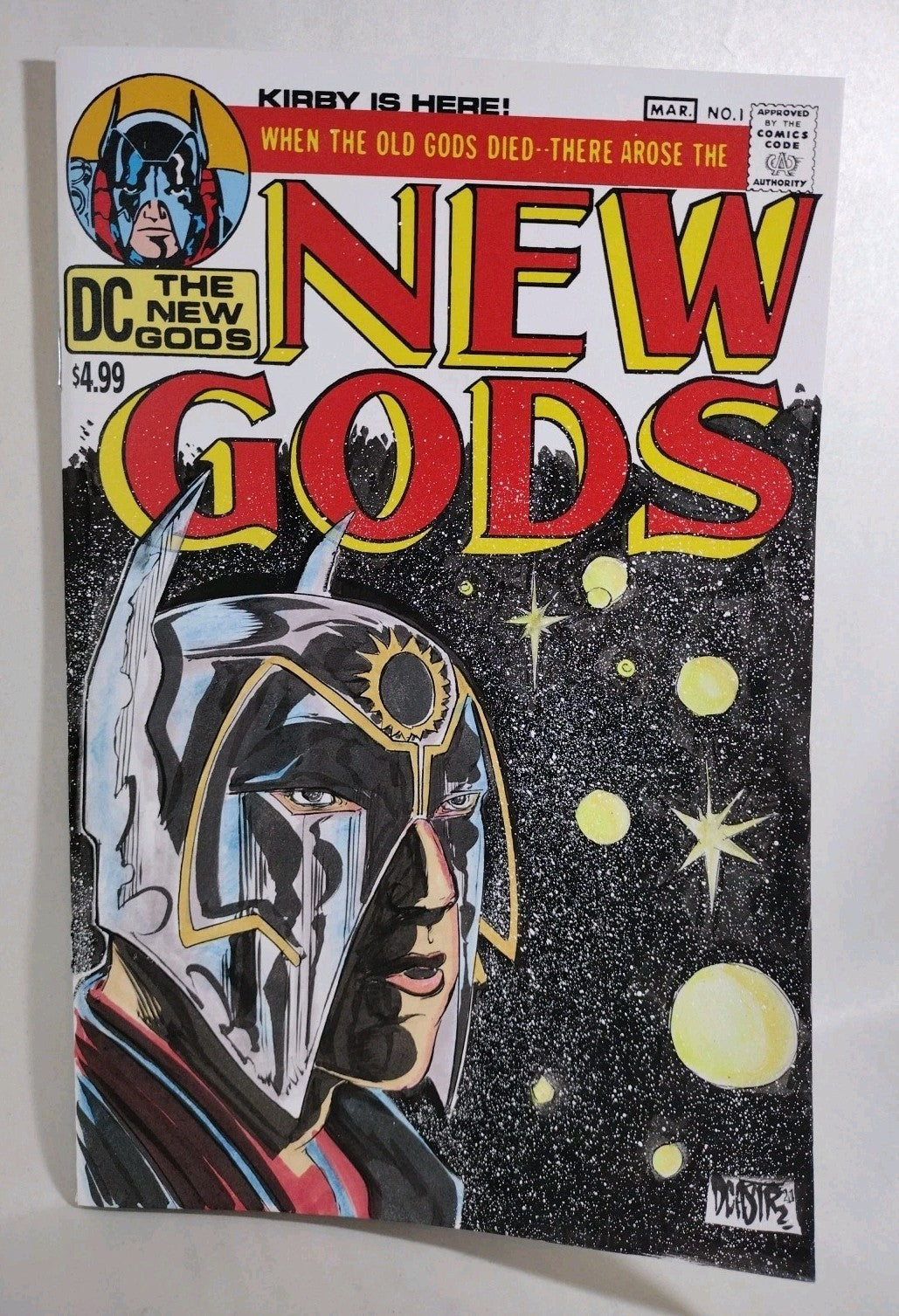 New Gods Facsimile Ed #1 (2026) DC Comic Sketch Cover W Original Dave Castr Art