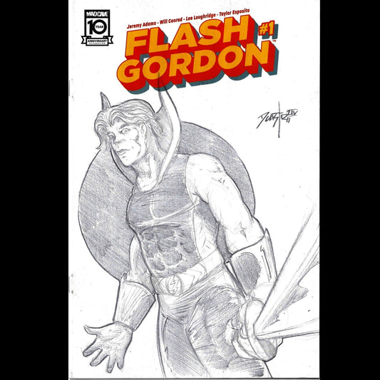 Flash Gordon #1 (2024) Mad Cave Sketch Error Variant Cover W Original DCastr Art