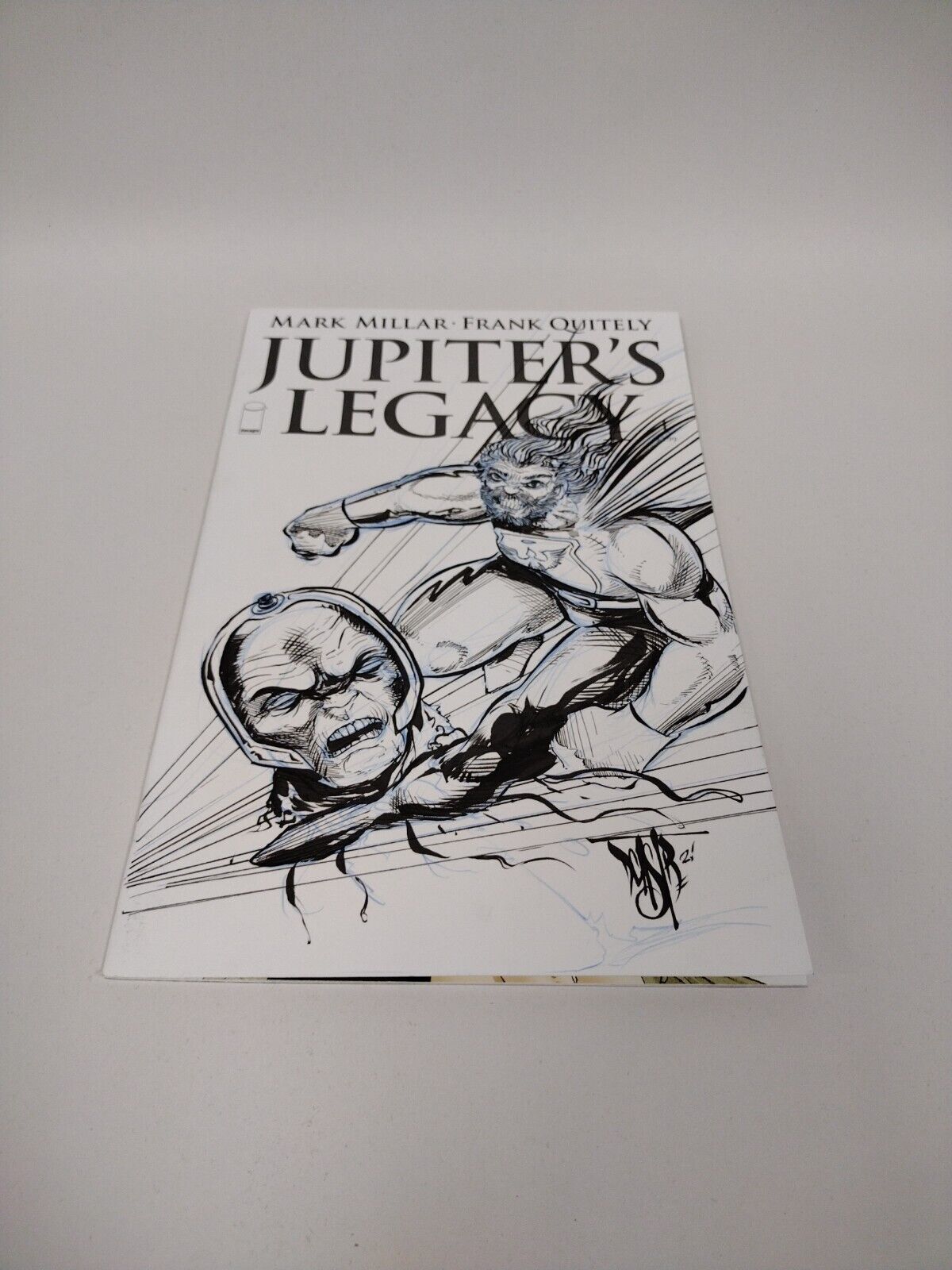 Jupiter's Legacy #1 (2013) Blank Cover Comic w Original Art UTOPIAN DCastr