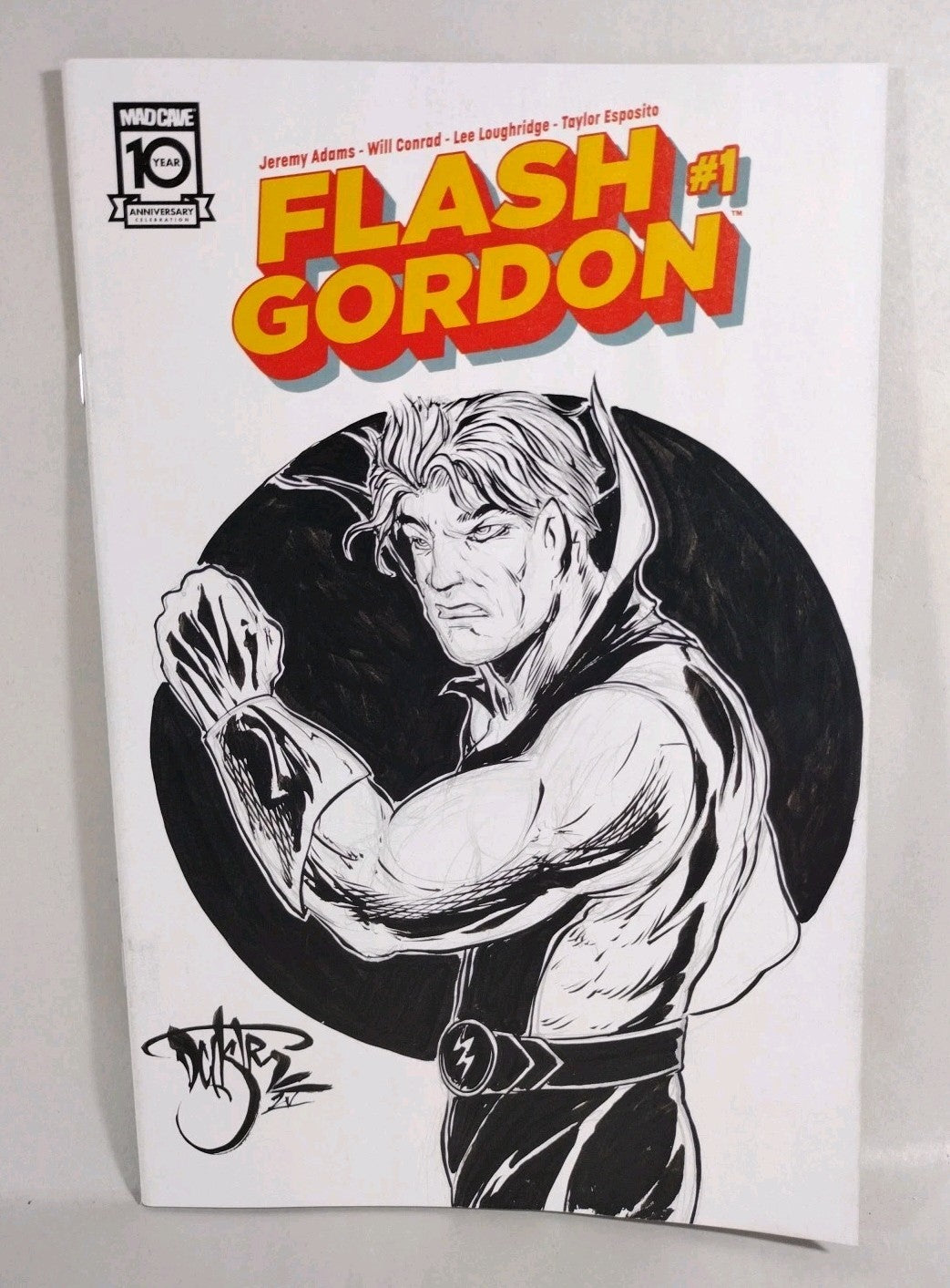 Flash Gordon #1 (2024) Mad Cave Sketch Variant Cover W Original Dave Castr Art