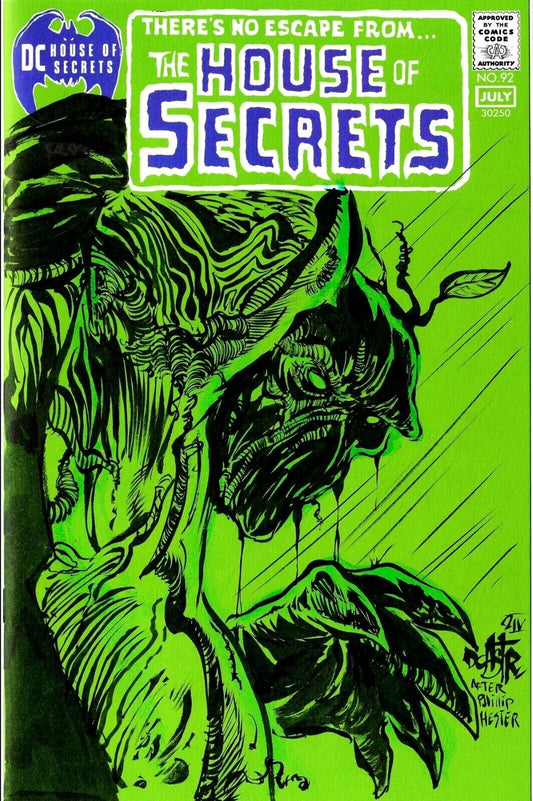 House Of Secrets 92 Facsimile (2024) DC Comic Sketch Cover W Original DCastr Art