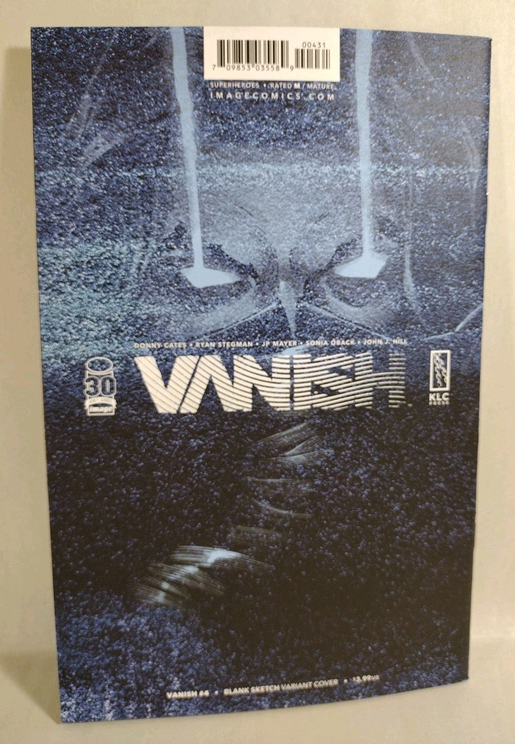 VANISH #4 (2022) Cates Stegman Image Comic Blank Cover w Original DCastr Art COA