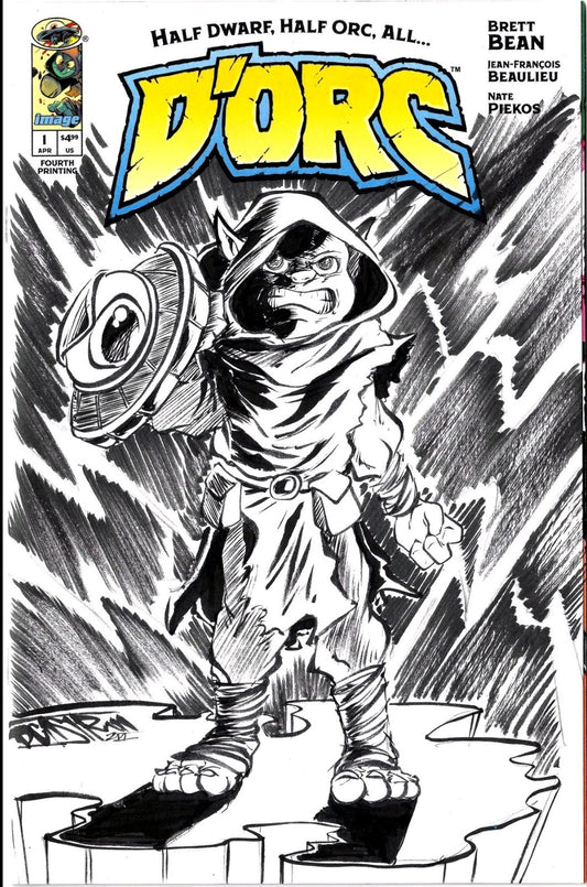 D'Orc #1 (2026) Image Comic 4th Print Sketch Cover Variant W Original DCastr Art