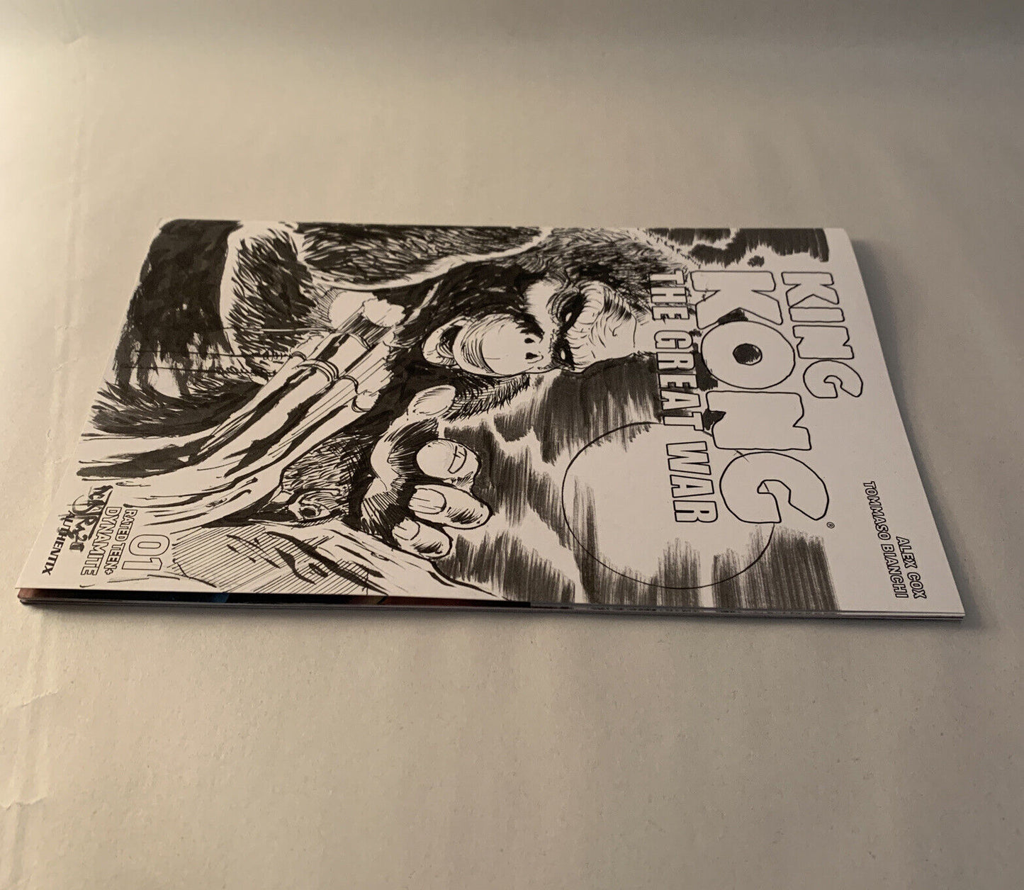 King Kong The Great War #1 (2023) Blank Sketch Cover Comic W Original DCastr Art